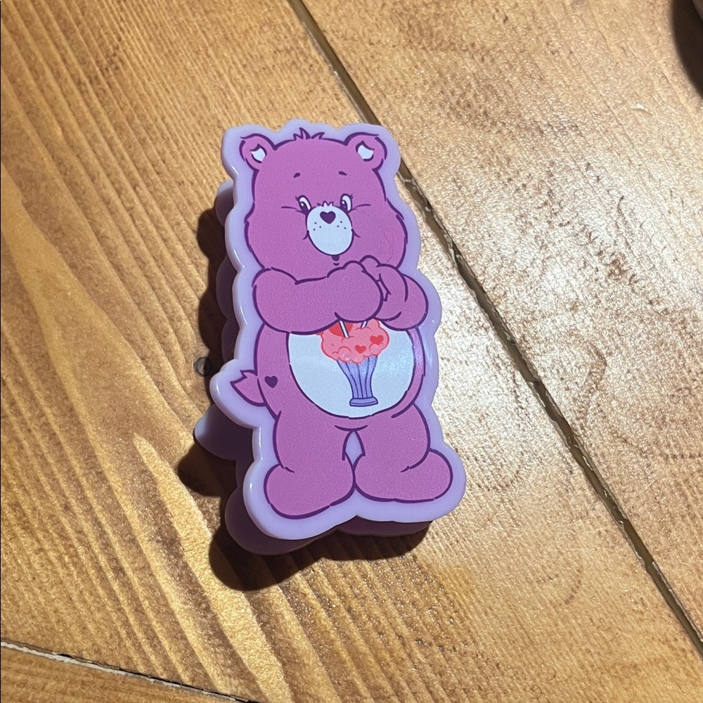 Care Bears Share Bear Claw Clip 3” NWOT